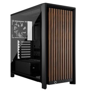 Corsair FRAME 4000D WOOD RS Gaming Midi Tower Κουτί Υπολογιστή με Πλαϊνό Παράθυρο Black/Walnut