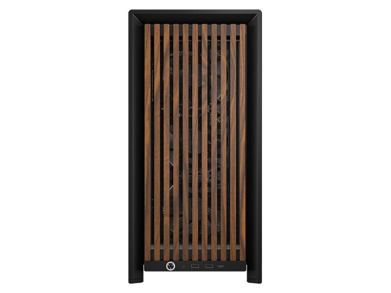 Corsair FRAME 4000D WOOD RS Gaming Midi Tower Κουτί Υπολογιστή με Πλαϊνό Παράθυρο Black/Walnut - Image 5