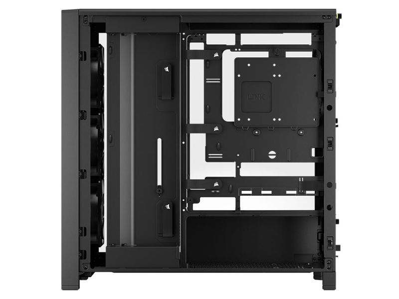 Corsair FRAME 4000D WOOD RS Gaming Midi Tower Κουτί Υπολογιστή με Πλαϊνό Παράθυρο Black/Walnut - Image 3