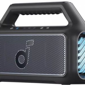 Anker Bluetooth Speaker Soundcore Boom 2 New Version, 80W, TWS, RGB, Waterproof, Black - (A3138012)