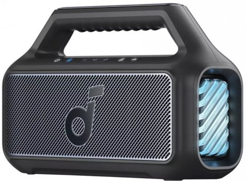 Anker Bluetooth Speaker Soundcore Boom 2 New Version, 80W, TWS, RGB, Waterproof, Black - (A3138012)