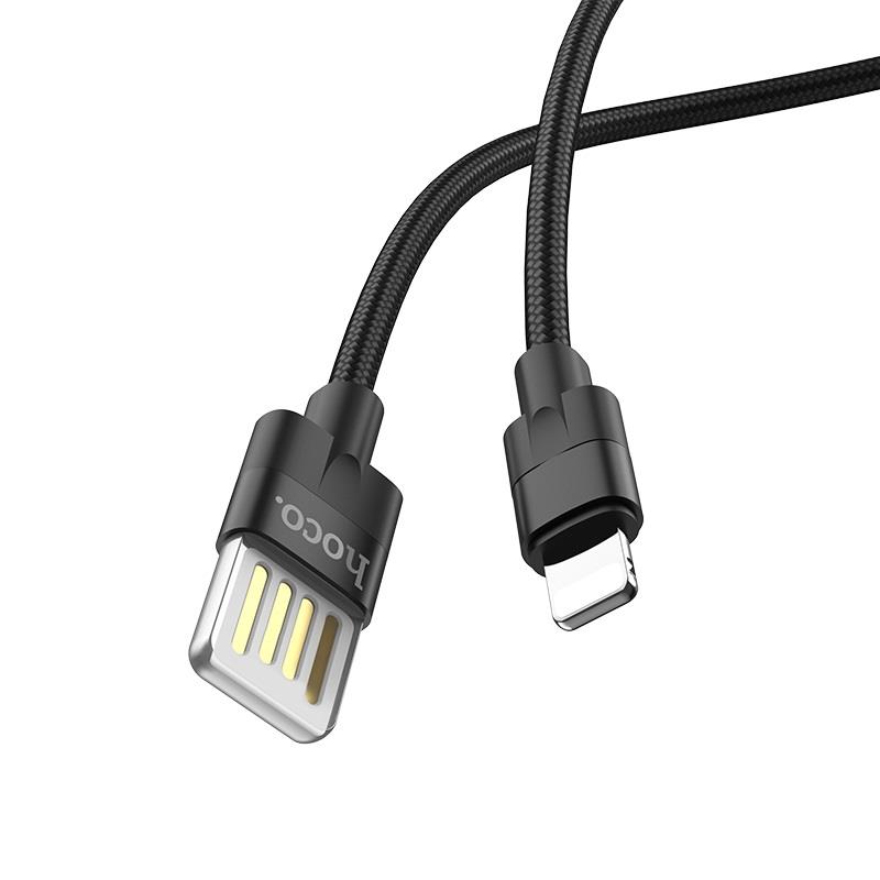 Hoco - U55 Outstanding Data Cable Lightning Black - Image 2