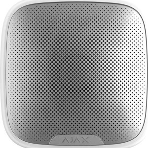 Ajax Systems Street Siren Ασύρματη RF Σειρήνα Συναγερμού Μπαταρίας Εξωτερικού Χώρου 113dB 12V 20x20εκ. White