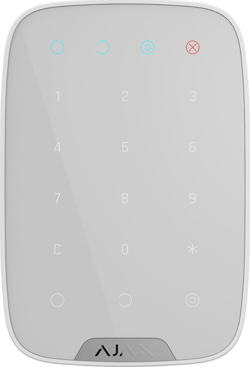 Ajax Systems KeyPad Plus Wireless touch alarm keypad, white 26078.83.WH1 - Image 5