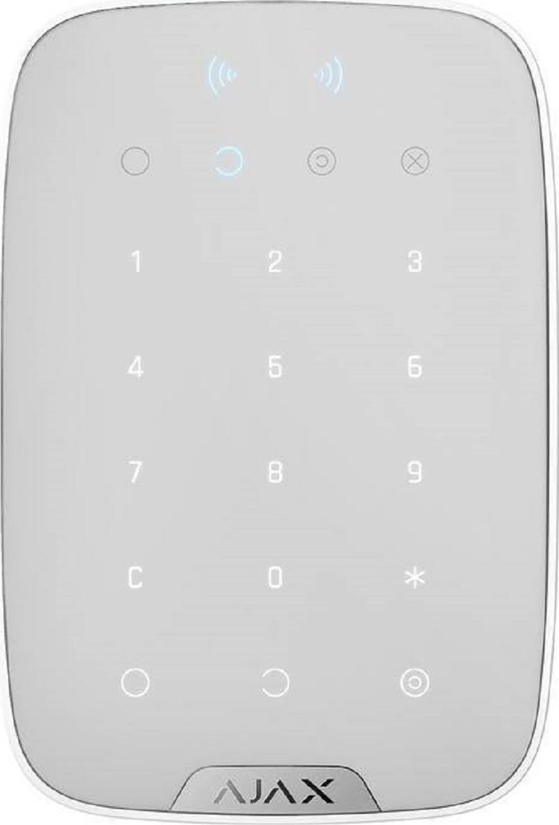 Ajax Systems KeyPad Plus Wireless touch alarm keypad, white 26078.83.WH1 - Image 2