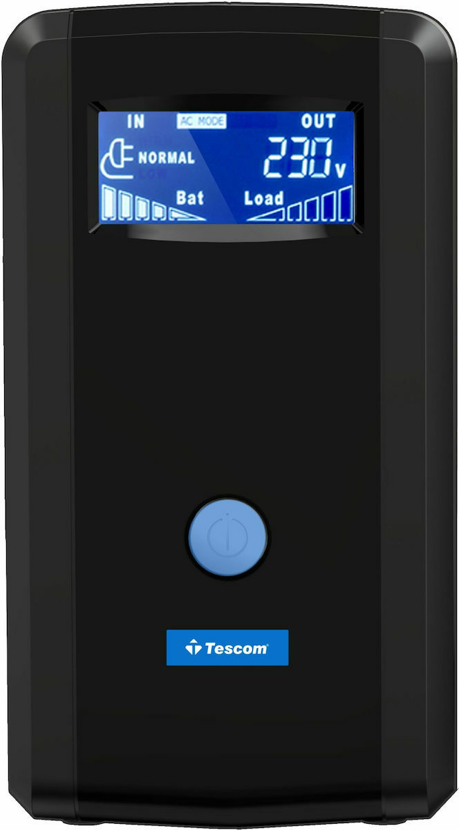 Tescom UPS LEO Plus UPS Line-Interactive 1200VA 720W με 4 Schuko Πρίζες - Image 4