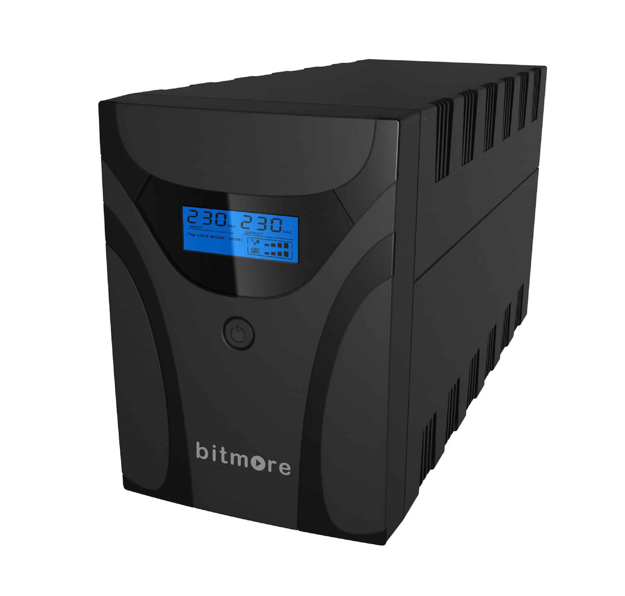 Bitmore U1200LCD UPS Line-Interactive 1200VA 600W με 3 Schuko Πρίζες