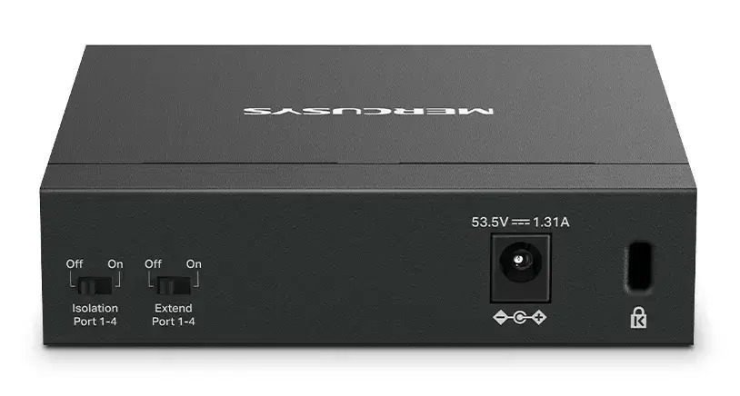Mercusys MS105GP v3 Unmanaged L2 PoE+ Switch με 5 Θύρες Gigabit (1Gbps) Ethernet - Image 5