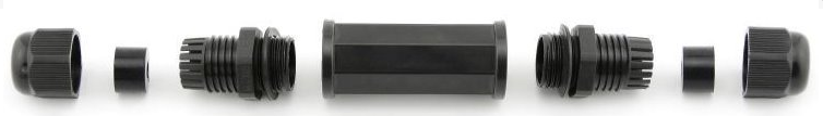 Masterlan outdoor STP coupling, Cat.5e/6/7, IP68, RJ45-RJ45 - (CB06-OUTDOOR-MS)