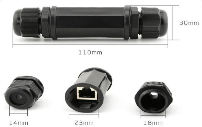 Masterlan outdoor STP coupling, Cat.5e/6/7, IP68, RJ45-RJ45 - (CB06-OUTDOOR-MS) - Image 3